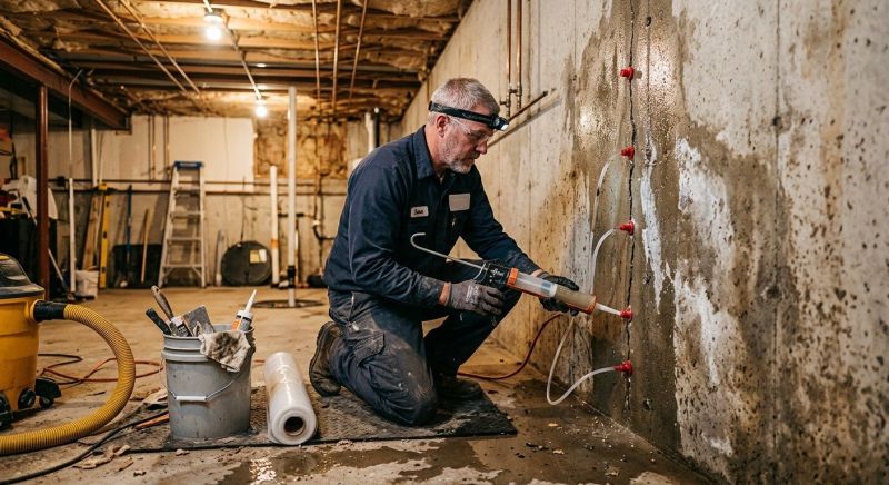 Wet Basement Repair in Greenville, SC